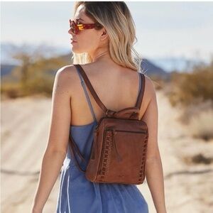 The Sak Loyola Convertible Mini Leather
Backpack Brown